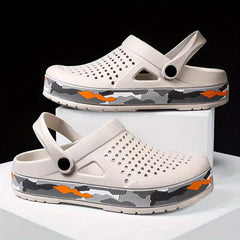 Men's Clogs Closed Toe Sandals Soft Sole Walking Shoes
