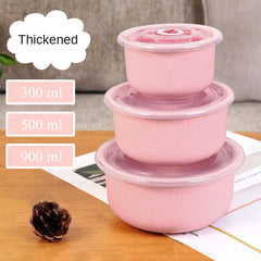 3 PCS Airtight Food Storage Containers Fresh Keeping Bowls Multiple Sizes