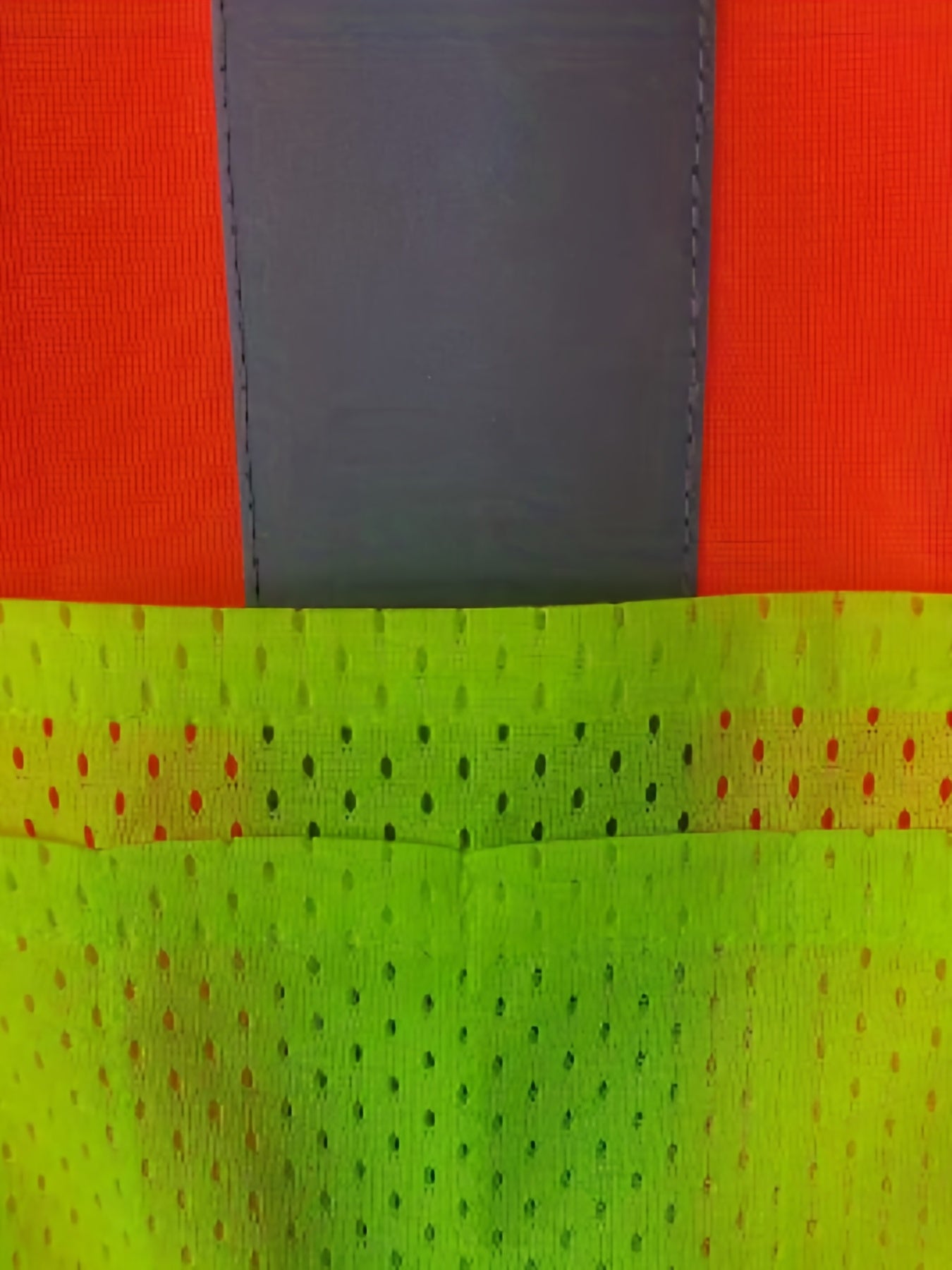 Men's Workwear Vest with Reflective Patchwork and Pockets