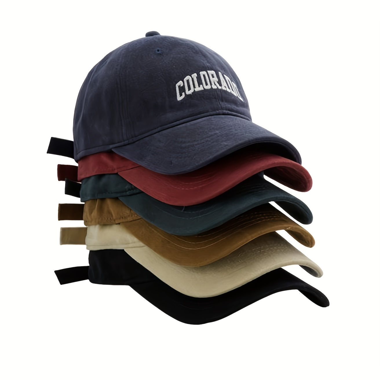 Baseball Cap COLORADO Embroidery Sunscreen Dad Hats Unisex Couple Sun