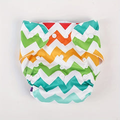 Cute Baby Diaper with Snap Buttons Fleece Knit & Adjustable