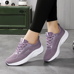 Women's Letter Graphic Mesh Athletic Sneakers Lightweight Running Shoes