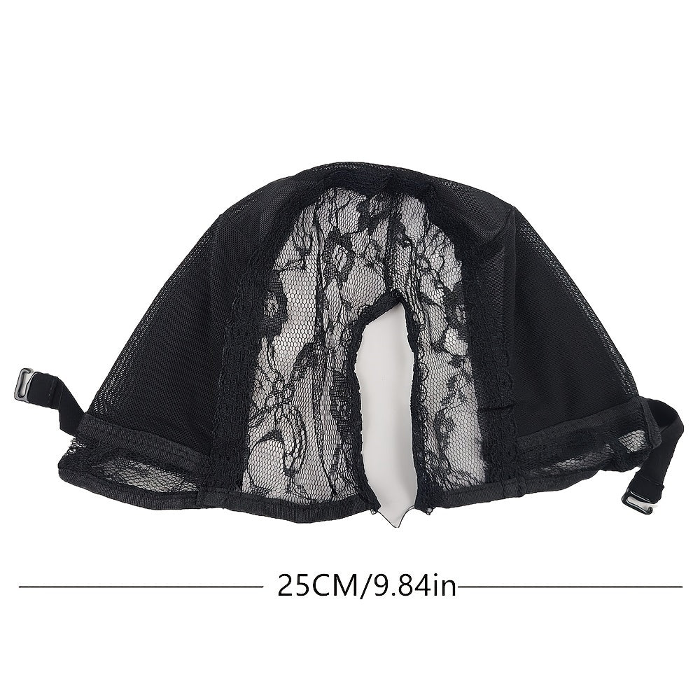 Adjustable Elastic Wig Cap U Shape Mesh Breathable Hat for Wig Making