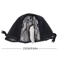 Adjustable Elastic Wig Cap U Shape Mesh Breathable Hat for Wig Making