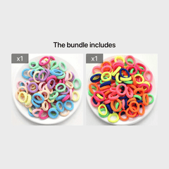 100pcs Colorful Elastic Hair Ties Party Gift For Girls