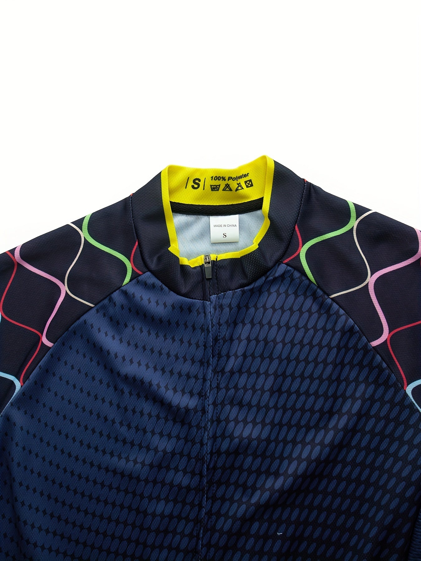 Men's Cycling Jersey Reflective Strip 3 Pockets Quick Dry Sportswear