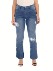 Casual Jeans Women's High Rise Straight
