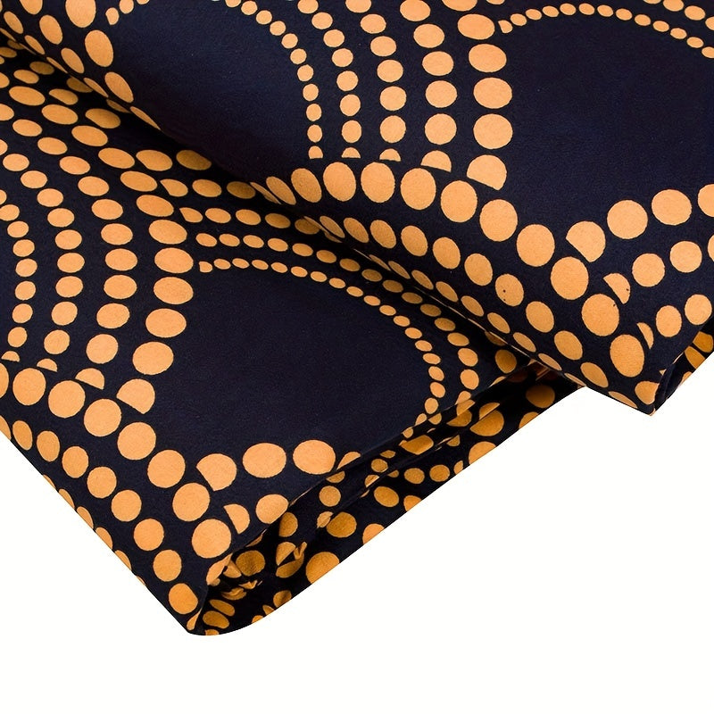 6yds African Ankara Tribal Double Sided Printed Fabric Sewing Dress Headwear DIY