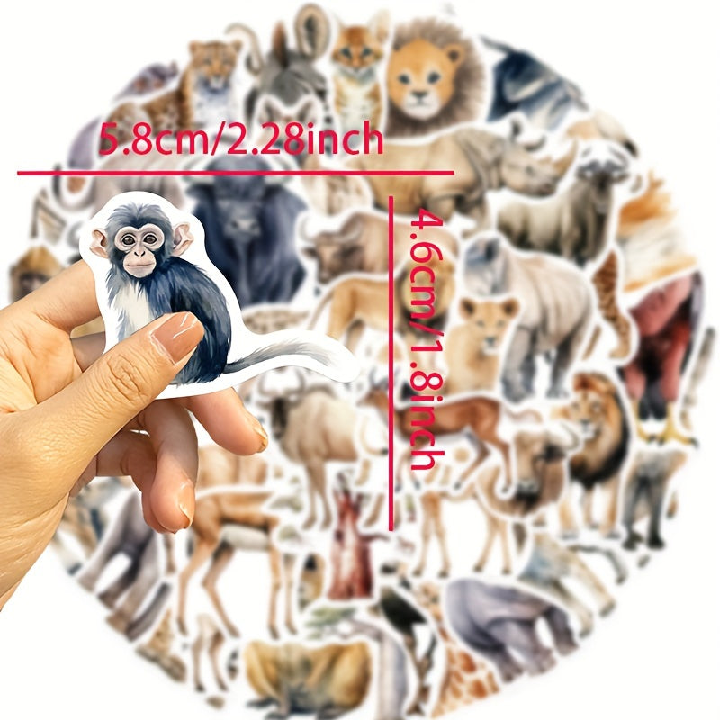 50pcs Cartoon Animal Graffiti Vinyl Stickers
