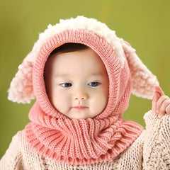 Kids 2-In-1 Hat & Scarf for Autumn/Winter Warmth