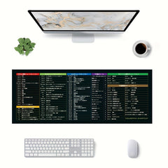 Multi-language Extra Large Mouse Pad 80X30cm Non Slip Rubber Base