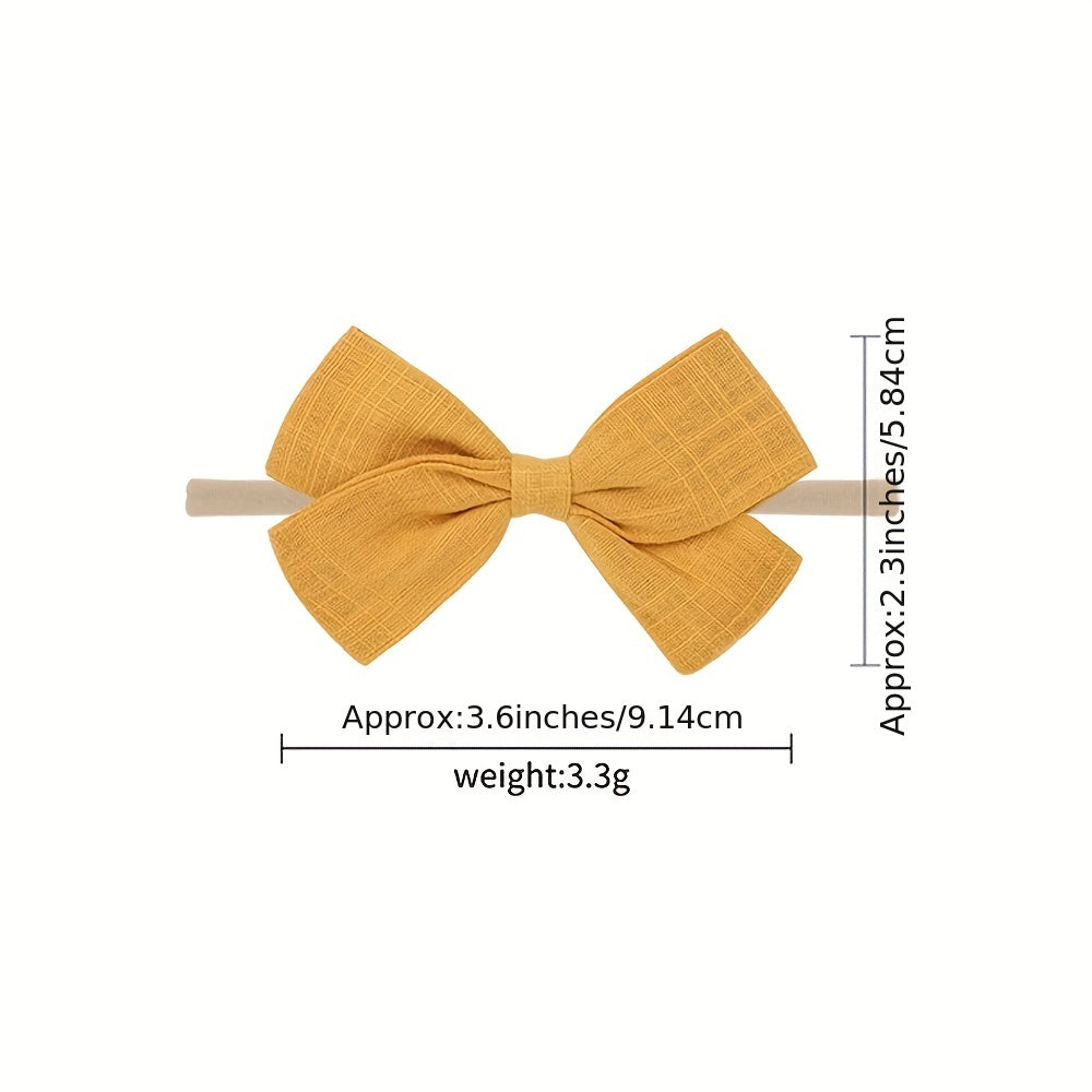 5pcs Baby Girls Bowknot Headband Hairband Princess Hair Accessories