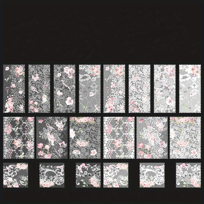 20pcs Girl Dream Lace Series Collage Paper Pack