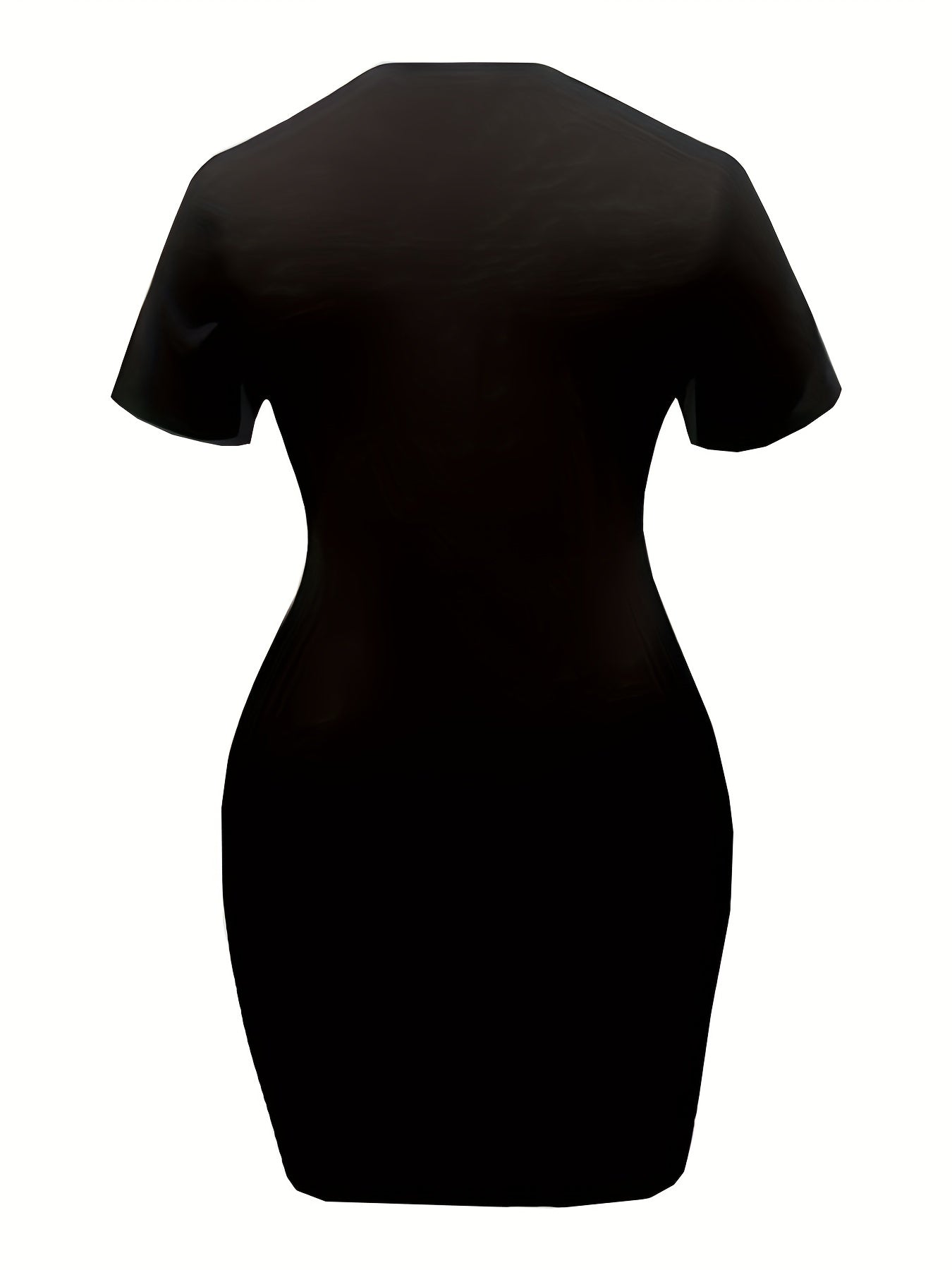 Women's Plus Letter 23 Print Casual Dress