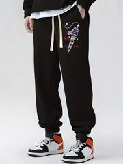 Men's Drawstring Sweatpants Loose Fit Casual Joggers