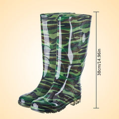 Men's Waterproof Knee Rubber Boots with Anti-Slip Sole