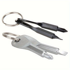 Slotted Cross Screwdriver Keychain for Camping Hiking Bag