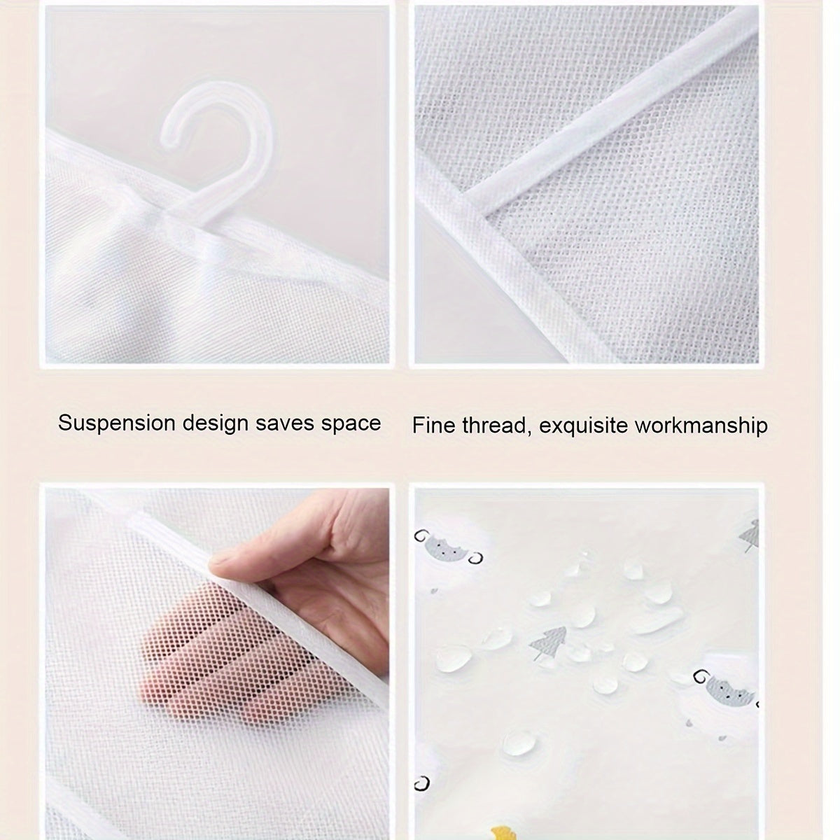 Large Over the Door Organizer Socks Underwear Bag