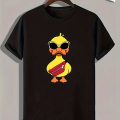Duck Pattern Print Men's Sports T-shirt Graphic Tee