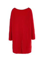 Casual Sweater Dress Women's Plus