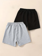 2pcs Boys Quick Drying Shorts for Summer Outdoor