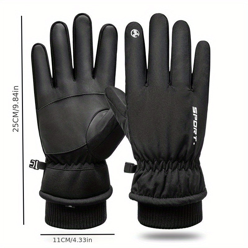 Men's Winter Touch Screen Waterproof Ski Gloves