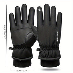 Men's Winter Touch Screen Waterproof Ski Gloves