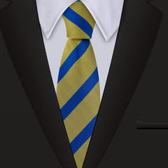 Men's 3 15'' Business Striped Collar Shirt