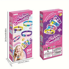 DIY Bracelets Jewelry Making Kit with Charm Stickers Girls Kids