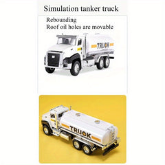 1:32 Excavator and Truck Playset w/ Accessories, Orange Aluminum Alloy Toy