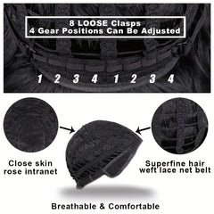 Men's Gray Short Curly Wig Natural Oblique Bangs