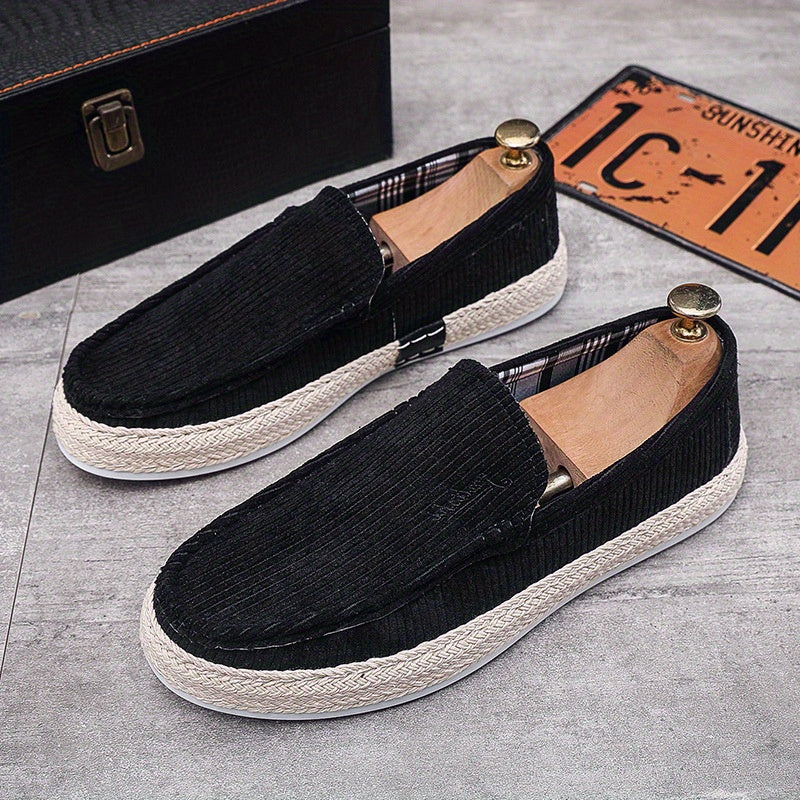 Men's Comfy Slip On Loafer Shoes Casual Anti skid Flat Shoes