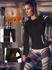 Sauna Suit Zipper Jacket for Weight Loss Fitness