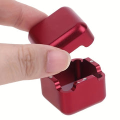 Aluminum Alloy Mini Pool Cue Chalk Holder Case For Billiard Snooker