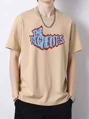 Men's Vintage Style Artistic Letters Print T Shirt