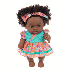 8 Inch Realistic Reborn Baby Doll Lifelike PVC Soft Toy Fashionable Dress Up