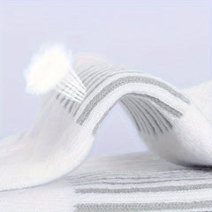 6 Pairs Basketball Sports Socks - Sweat Absorbing Crew Socks