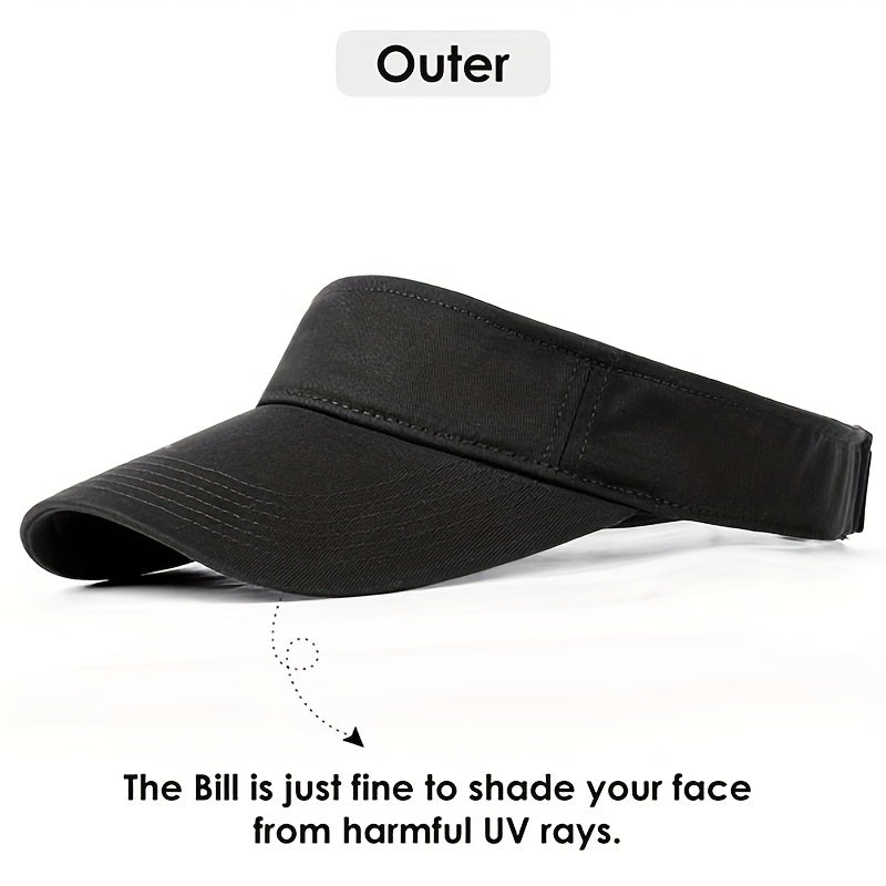 Summer Sun Visor Hats for Women Men with Ponytail Hole