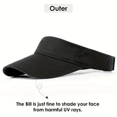 Summer Sun Visor Hats for Women Men with Ponytail Hole