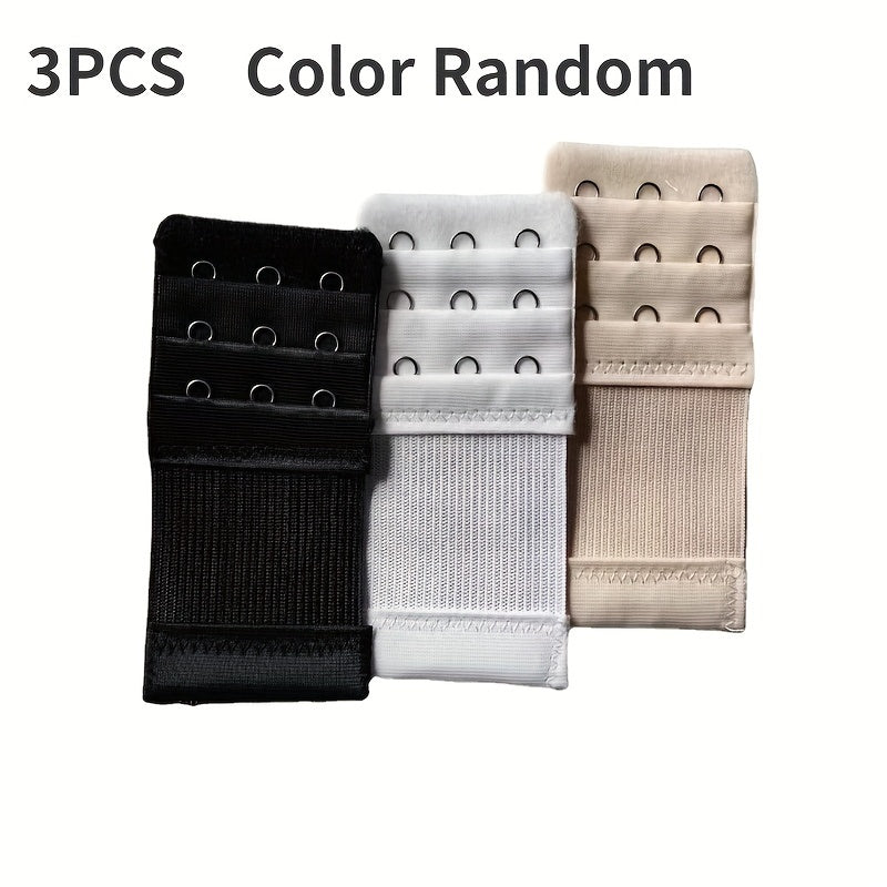 3pcs 3 Hooks Bra Strap Extenders Comfortable Adjustable Bra Band Buckle