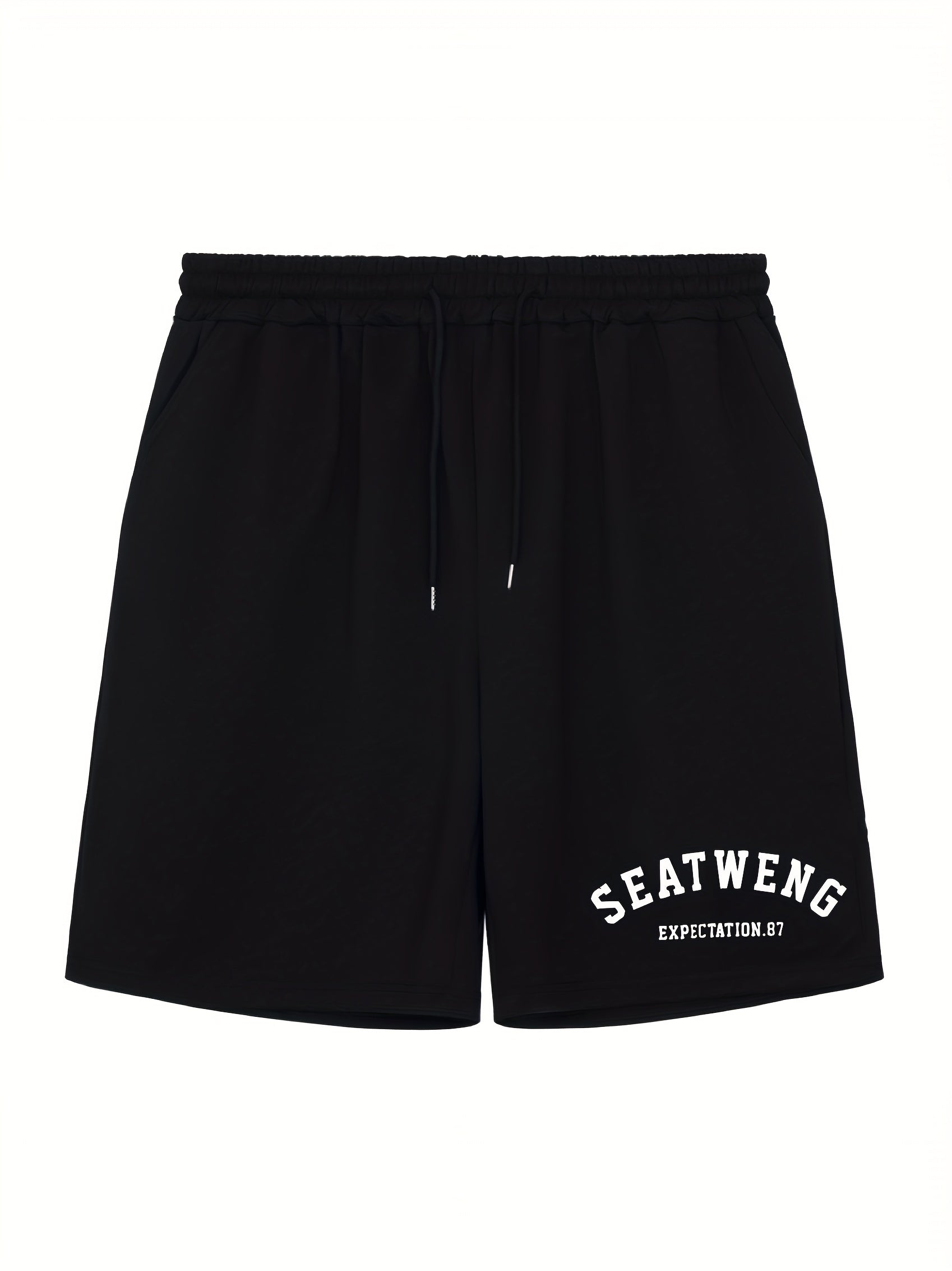 SEATWENG Men's Athletic Print Shorts for Cycling Fitness Gym - Summer Shorts