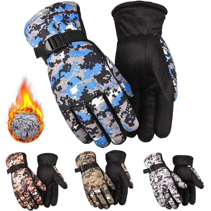 Non-slip Plus Velvet Warm Gloves for Cycling Skiing