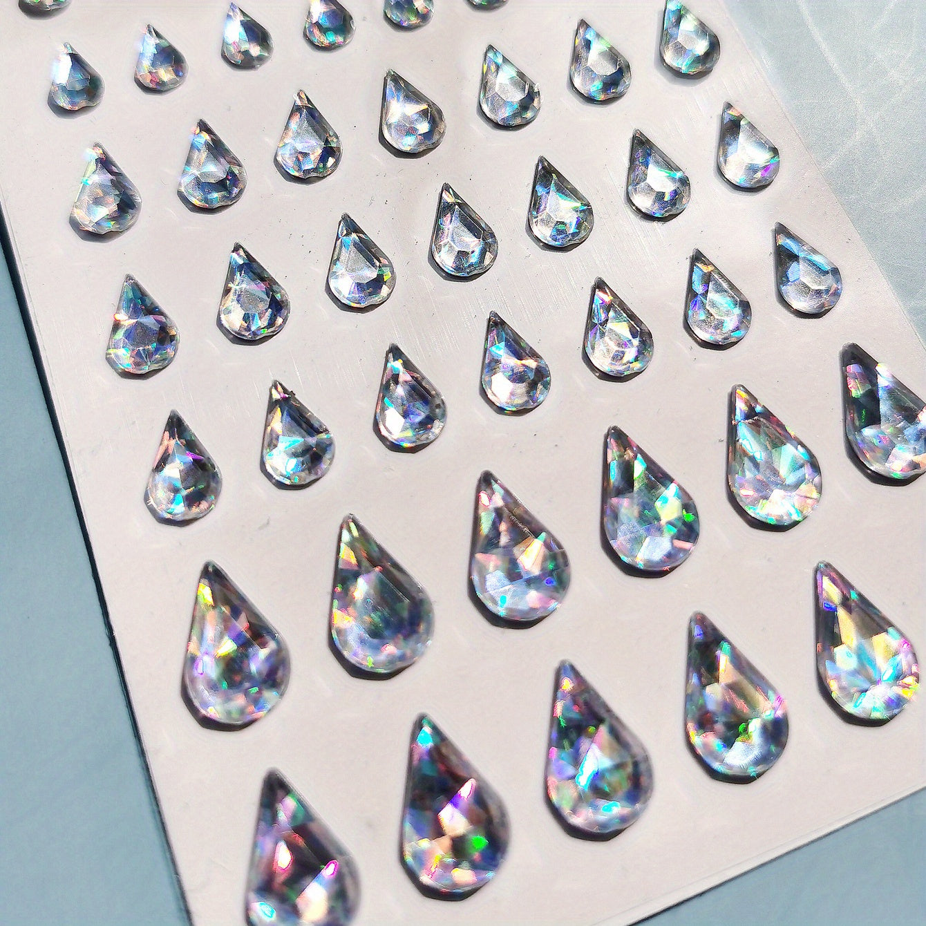 Glitter Teardrop Makeup Stickers 5 Pack