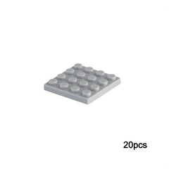 20pcs MOC 3031 Thin Sheets 4 4 Plates Building Blocks Educational Toy