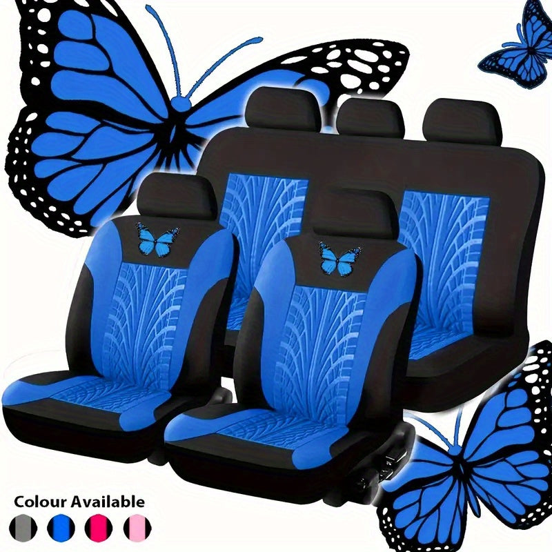 Ultra Soft Fabric 9-Piece Car Seat Cover Set