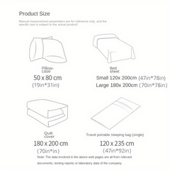 Portable Anti Dirty Adult Sleeping Bag for Outdoor Travel