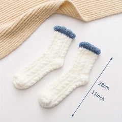 Soft & Cozy Fleece Crew Socks - Girls Stockings & Hosiery