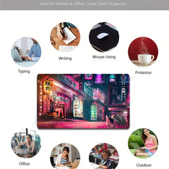Anime Tokyo Street Gaming Mousepad 60 X 35 Non Slip Rubber Base