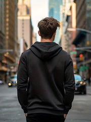 Men's Casual Hoodie Drawstring Pullover Sweatshirt
