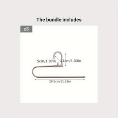 Multifunctional Pants Hanger Non-slip Pants Rack 29x14x0cm